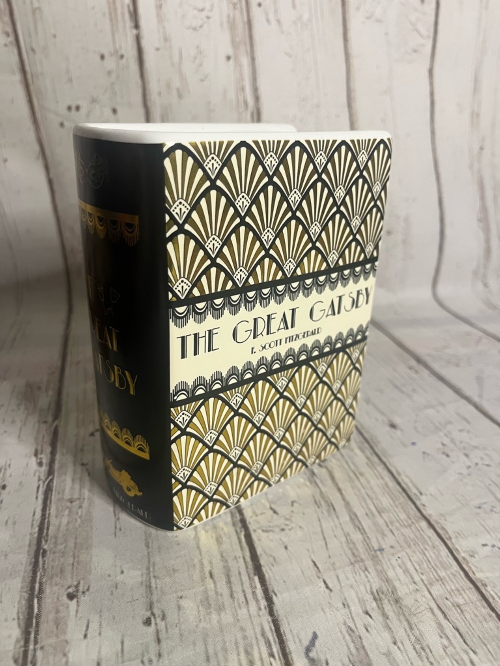 Steel Mill & Co. The Great Gatsby Book Vase Ceramic Literary Display Art